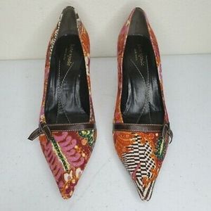 Kate Spade Multicolor Floral Paisley Heels Pumps